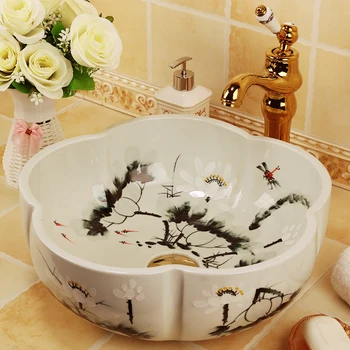 Europe Vintage Style Ceramic Art Basin Sinks Counter Top Wash Basin Bathroom Vessel Sinks Vanities handmade sink ceramic
Europe Vintage Style Ceramic Art Basin Sinks Counter Top Wash Basin Bathroom Vessel Sinks Vanities handmade sink ceramic