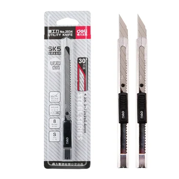 Deli High Quality Alloy Steel Knife Durable Utility Knife For Carving Open Box Wallpaper Cutter Material Escolar Stationery
Deli High Quality Alloy Steel Knife Durable Utility Knife For Carving Open Box Wallpaper Cutter Material Escolar Stationery
