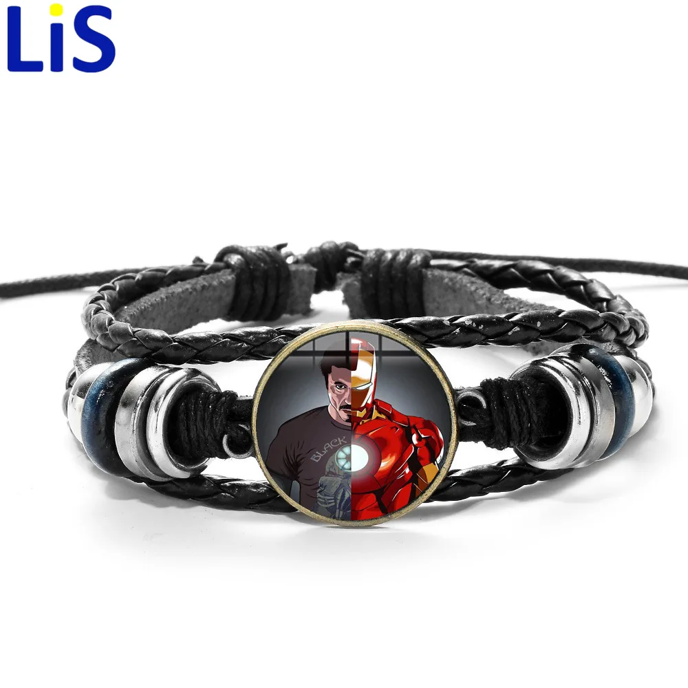 3D Marvel Lederen Armband De Avengers Iron Man Action Tony Stark Arc Reactor Gedrukt Glas Gem Charm Armband Bangles
3D Marvel Lederen Armband De Avengers Iron Man Action Tony Stark Arc Reactor Gedrukt Glas Gem Charm Armband Bangles