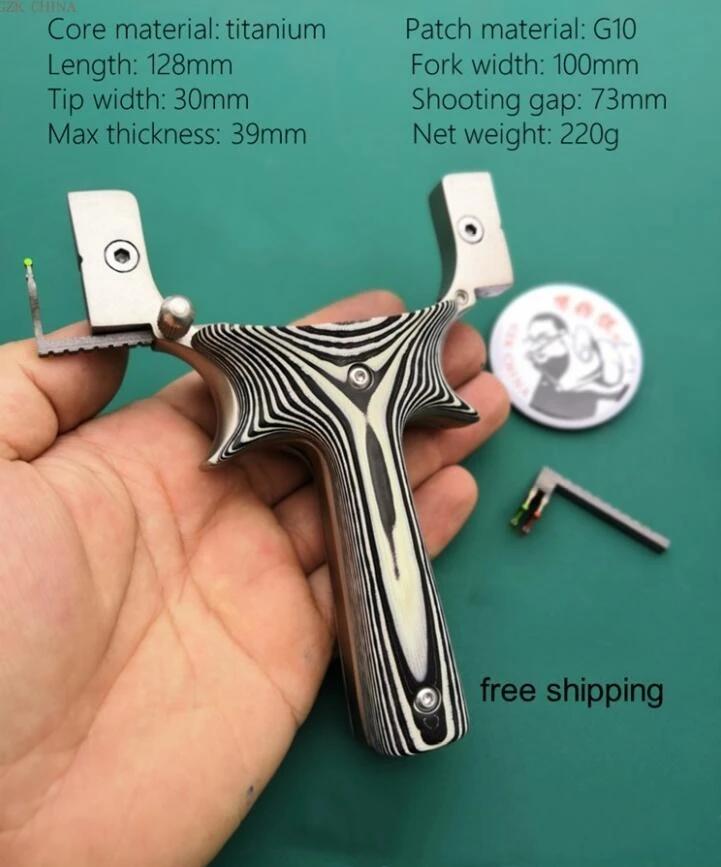 Hunting Slingshot Titanium Alloy Catapult Flat rubber band Outdoor Shooting Game High Quality Professional Slingshots new 2019
Hunting Slingshot Titanium Alloy Catapult Flat rubber band Outdoor Shooting Game High Quality Professional Slingshots new 2019