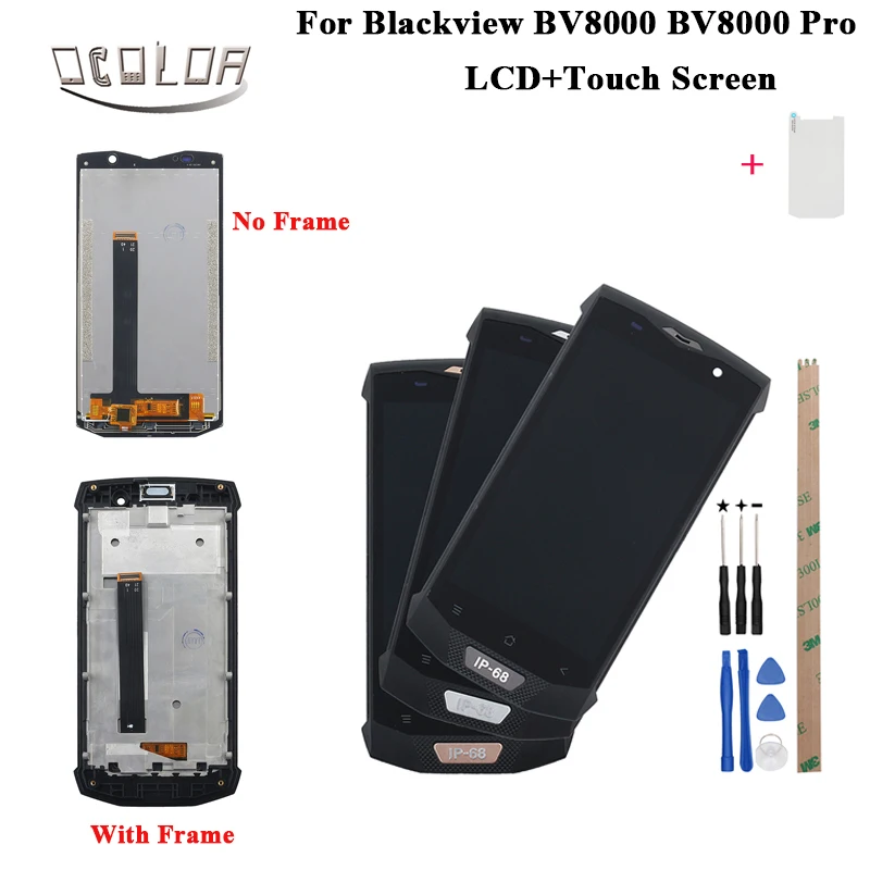 Ocolor для Blackview BV8000 Pro ЖК-дисплей сенсорный экран с рамкой дигитайзер сборка 1920X1080 +