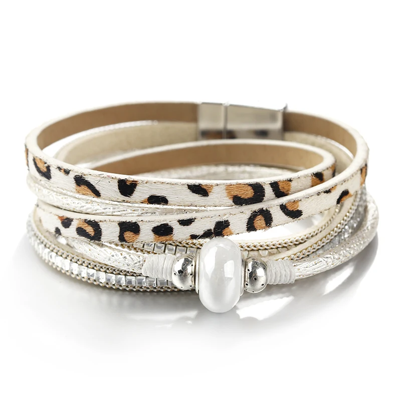 Flashbuy Leopard Leather Bangles for Women Animal Pattern Female Multilayer Bracelets Ceramic Beads Bangle Female Bracelet
Flashbuy Leopard Leather Bangles for Women Animal Pattern Female Multilayer Bracelets Ceramic Beads Bangle Female Bracelet