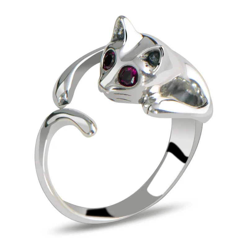 Women with Rhinestone Eyes Glisten Cat Shaped 1PC Ring Casual Jewelry Resizable Silver Opening Set Drill Sale Plated
Women with Rhinestone Eyes Glisten Cat Shaped 1PC Ring Casual Jewelry Resizable Silver Opening Set Drill Sale Plated