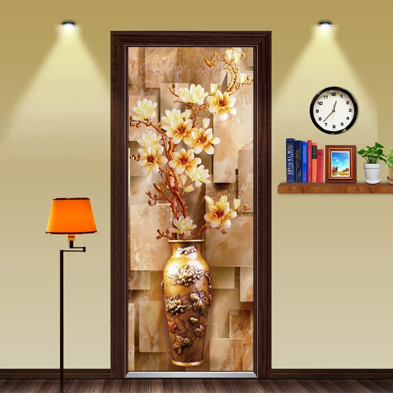 77x200cm 3D Flower Door Sticker For Bedroom Living Room Beautiful Landscape Mural Decal Home Decor Waterproof Adhesive Wallpaper
77x200cm 3D Flower Door Sticker For Bedroom Living Room Beautiful Landscape Mural Decal Home Decor Waterproof Adhesive Wallpaper