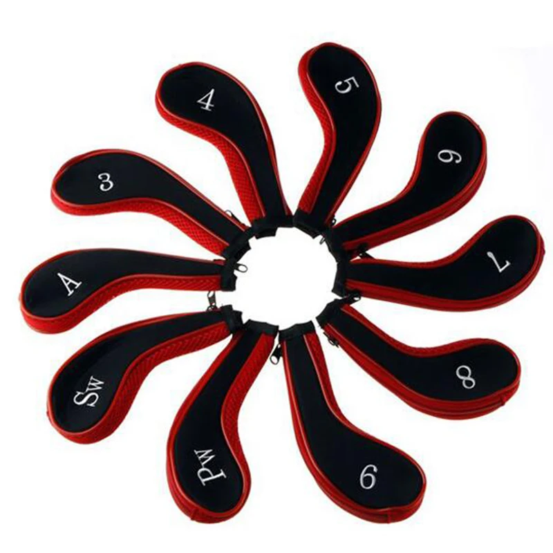 High Quality Durable 10 Pcs Golf Club Iron Headcover Head Cover Leather Golf Protection Set High Quality Golf Accessories
High Quality Durable 10 Pcs Golf Club Iron Headcover Head Cover Leather Golf Protection Set High Quality Golf Accessories