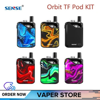 Original Sense Orbit TF Pod Vape Kit 3ML All-in-One Pod System With 1100mAh Built-in Battery Top Fill design VS Orbit Pod
Original Sense Orbit TF Pod Vape Kit 3ML All-in-One Pod System With 1100mAh Built-in Battery Top Fill design VS Orbit Pod