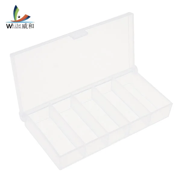 Transparent 5 Grid Plastic Fishing Tackle Box Lure Bait Lead hooks Connector Storage Case Container Organizer Collection Tools
Transparent 5 Grid Plastic Fishing Tackle Box Lure Bait Lead hooks Connector Storage Case Container Organizer Collection Tools