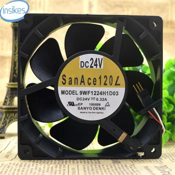 9WF1224H1D03 Maintenance Free Double Ball Bearing Cooling Fan DC 24V 7.68W 0.32A 12038 12cm 120*120*38mm 3 Wires
9WF1224H1D03 Maintenance Free Double Ball Bearing Cooling Fan DC 24V 7.68W 0.32A 12038 12cm 120*120*38mm 3 Wires