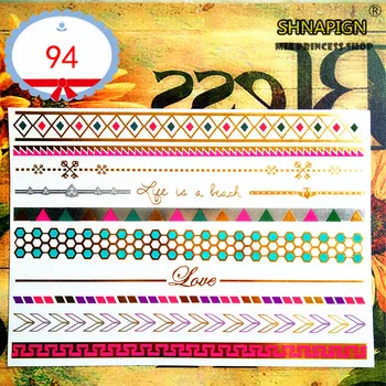 SHNAPIGN 24 style Temporary Tattoo Body Art, Green Chain Designs, Flash Tattoo Sticker Keep 3-5 days Waterproof 21*15cm
SHNAPIGN 24 style Temporary Tattoo Body Art, Green Chain Designs, Flash Tattoo Sticker Keep 3-5 days Waterproof 21*15cm
