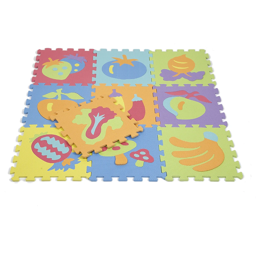10PCS EVA Foam Puzzlen Baby Play Mat Foam Play Puzzle Mat Interlocking Exercise of Vegetable Patterns 30cmX30cm
10PCS EVA Foam Puzzlen Baby Play Mat Foam Play Puzzle Mat Interlocking Exercise of Vegetable Patterns 30cmX30cm