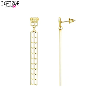 ICFTZWE Stainless Steel Geometric Long Earring Fashion Jewelry Simple Drop Earrings For Women Boucle d'oreille 2017 
ICFTZWE Stainless Steel Geometric Long Earring Fashion Jewelry Simple Drop Earrings For Women Boucle d'oreille 2017