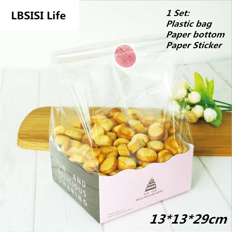 100Sets Cookie Candy Bread Plastic Paper Packing Bags Boxes Cookie Clear Party Gift Chocolate Wedding Paper Self Stand Bag
100Sets Cookie Candy Bread Plastic Paper Packing Bags Boxes Cookie Clear Party Gift Chocolate Wedding Paper Self Stand Bag