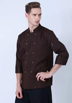 2017 Limited Men's Long Sleeve Chef Uniform Western Restaurant And Five Star Hotel Jacket Stand Collar Double Buttons Serving
2017 Limited Men's Long Sleeve Chef Uniform Western Restaurant And Five Star Hotel Jacket Stand Collar Double Buttons Serving