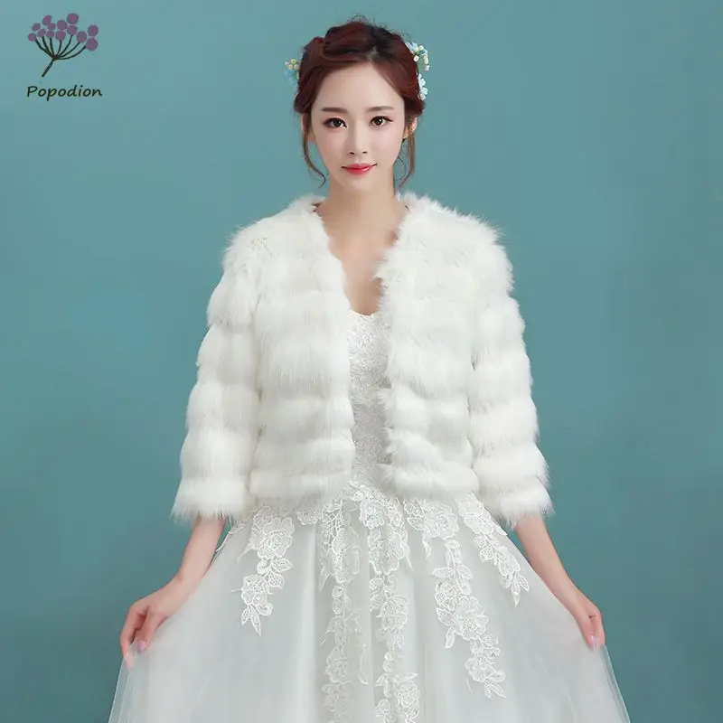 Popodion Bridal Faux Fur Shawl White Fur Vest Thicken Warm Cape Plus Size Cloak Wedding Coat Bolero Women WAS10123
Popodion Bridal Faux Fur Shawl White Fur Vest Thicken Warm Cape Plus Size Cloak Wedding Coat Bolero Women WAS10123