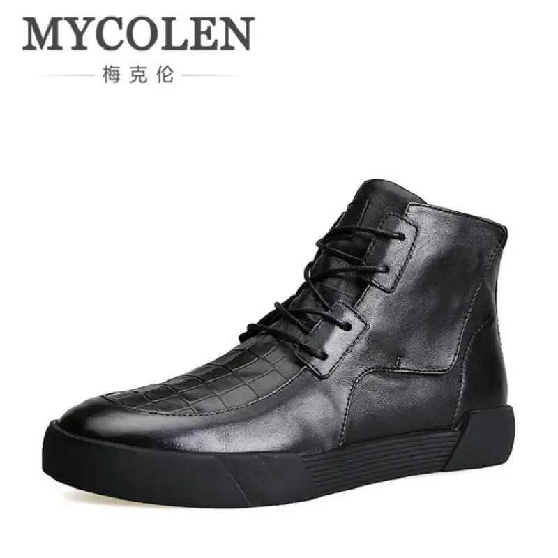 MYCOLEN New Short Martin Boots Young Men's Round Toe Leather Chelsea Boots Casual Men Shoes Business Dress Shoes For Party
MYCOLEN New Short Martin Boots Young Men's Round Toe Leather Chelsea Boots Casual Men Shoes Business Dress Shoes For Party