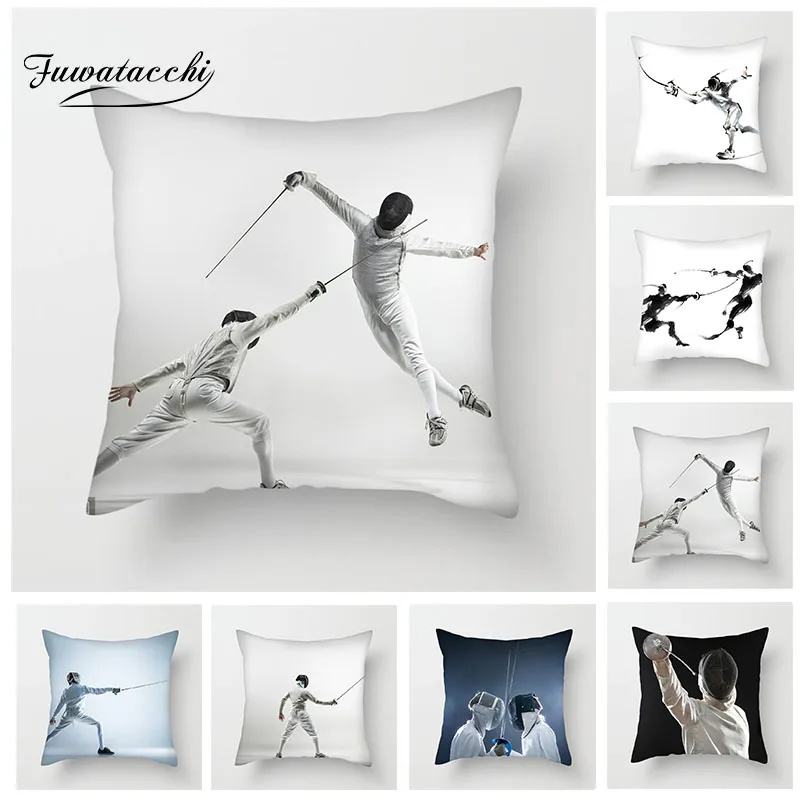 Fuwatacchi Fencing Art Printed Cushion Cover Sport Pillow Cover for Home Decor Sofa Living Room Square Soft White Pillowcases
Fuwatacchi Fencing Art Printed Cushion Cover Sport Pillow Cover for Home Decor Sofa Living Room Square Soft White Pillowcases