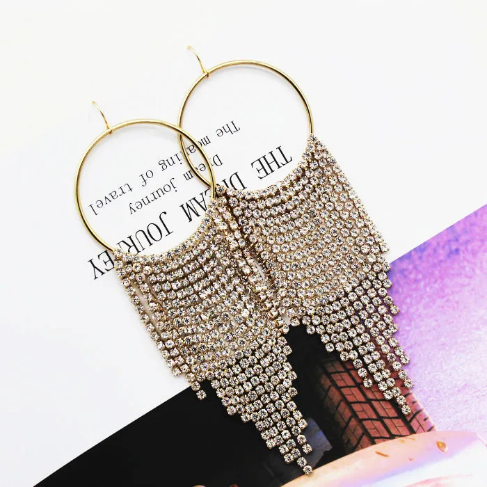 New Luxury Crystal Long Earrings for Women Dancer Fashion Punk Brand Crystal Tassel Dangle Earrings Brincos Jewelry Party Gift
New Luxury Crystal Long Earrings for Women Dancer Fashion Punk Brand Crystal Tassel Dangle Earrings Brincos Jewelry Party Gift