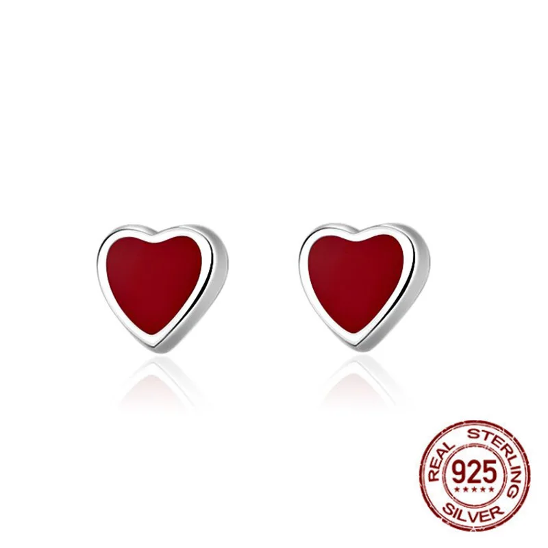 2019 Stud Earrings Anti Allergic Red heart Stone Ear Pin Women 925 Sterling Silver Female Korean Jewelry
2019 Stud Earrings Anti Allergic Red heart Stone Ear Pin Women 925 Sterling Silver Female Korean Jewelry