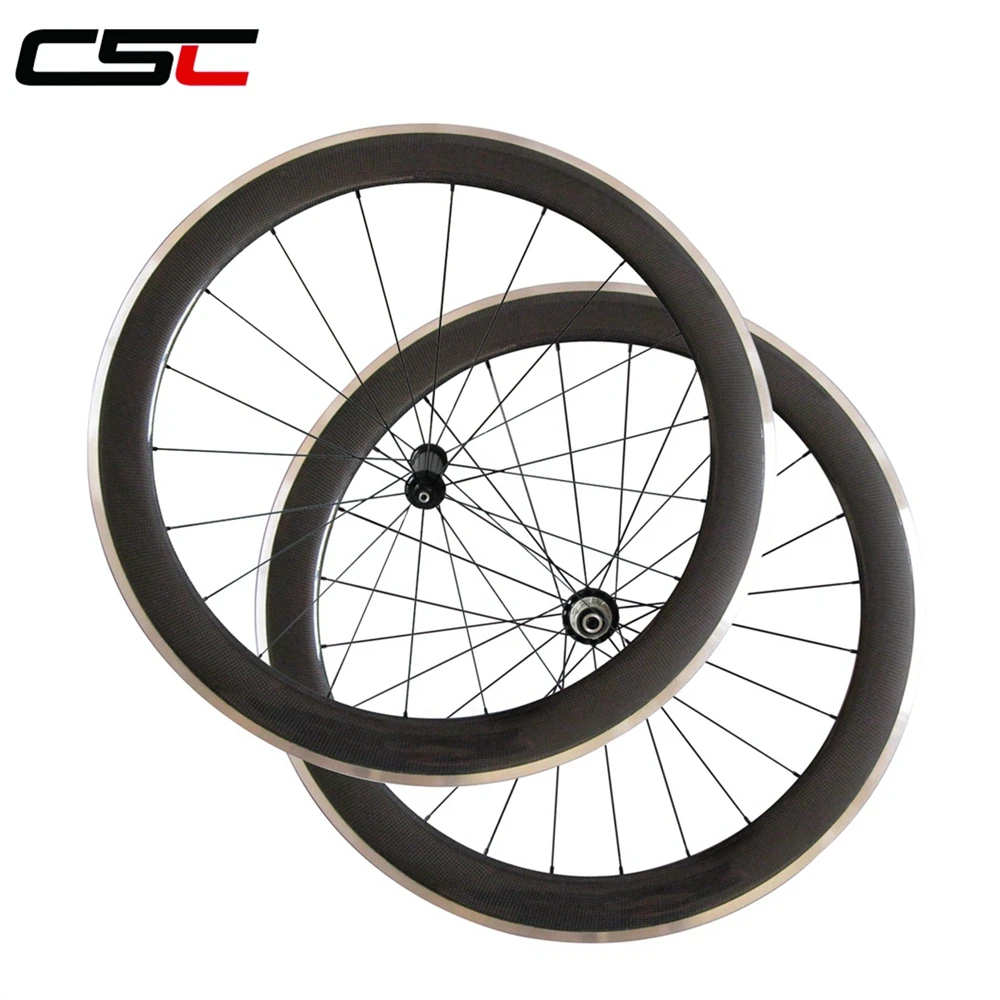 CSC 700C 60mm Depth 23mm width Clincher Carbon road wheels Aluminium Brake track wheelset D T350 240 hub NOVATEC AS511SB
CSC 700C 60mm Depth 23mm width Clincher Carbon road wheels Aluminium Brake track wheelset D T350 240 hub NOVATEC AS511SB
