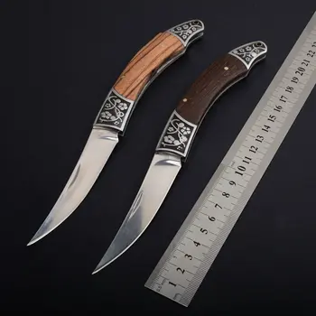 Hysenss Tactical Folding Knife Mirror Blade Wood Handle Outdoor Camping Hunting Survival Pocket EDC Tools Utility Rescue Knife
Hysenss Tactical Folding Knife Mirror Blade Wood Handle Outdoor Camping Hunting Survival Pocket EDC Tools Utility Rescue Knife