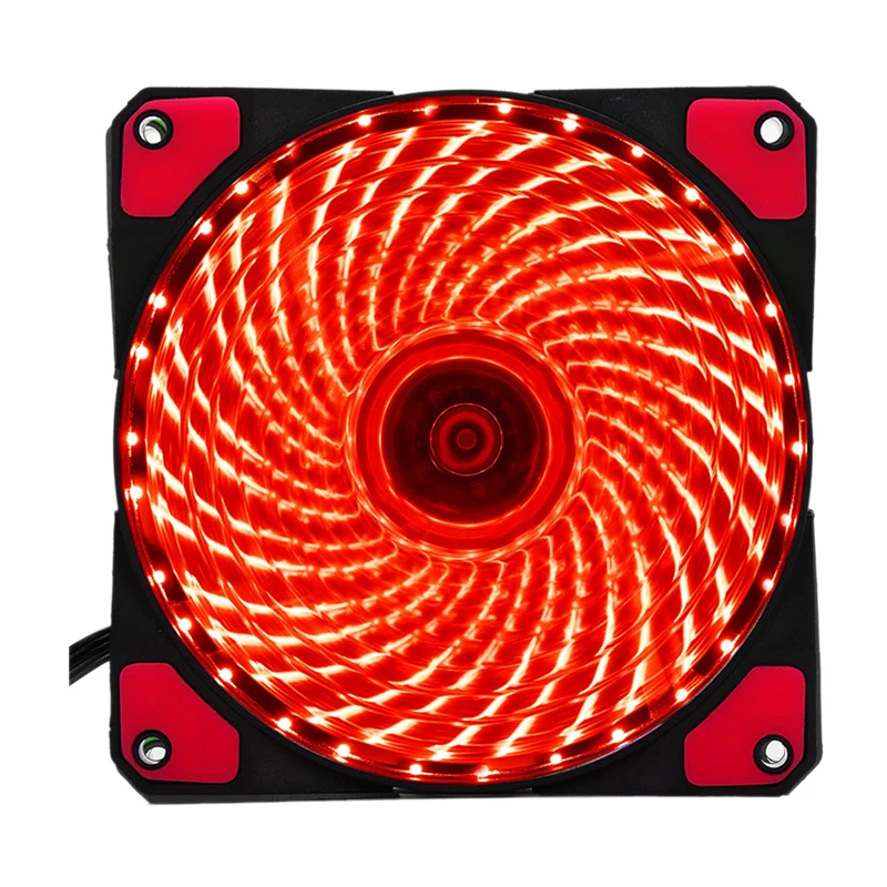 120mm PC Computer 16dB 33 LEDs Case Fan Heatsink Cooler Cooling with Anti-Vibration Rubber,12CM Fan,12VDC 3P IDE 4pin red
120mm PC Computer 16dB 33 LEDs Case Fan Heatsink Cooler Cooling with Anti-Vibration Rubber,12CM Fan,12VDC 3P IDE 4pin red