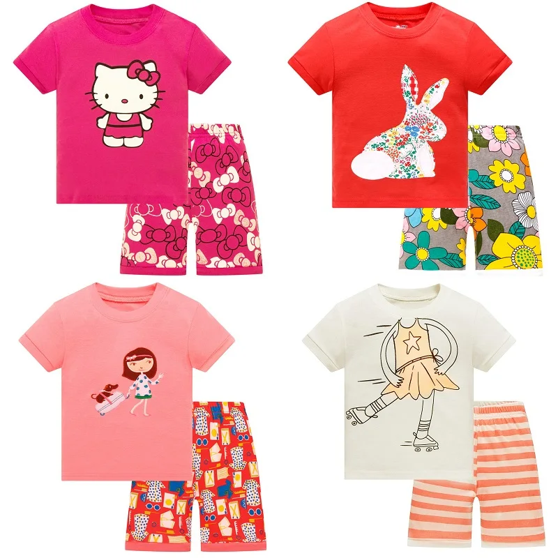 2018 Girls Cartoon Pijamas Kids Pyjamas Children Pajamas Clothing Set Short Sleeve Kids Sleepwear Girls Pajama Sets
2018 Girls Cartoon Pijamas Kids Pyjamas Children Pajamas Clothing Set Short Sleeve Kids Sleepwear Girls Pajama Sets