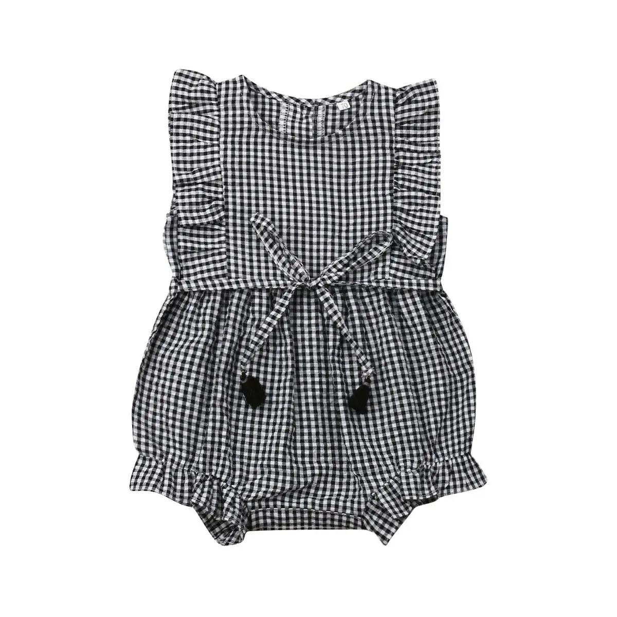 0-18M Newborn Baby Kid Girl Ruffle Clothes Black and White Plaid Romper Summer Ruffle Sleeveless Jumpsuit Playsuit Sunsuit
0-18M Newborn Baby Kid Girl Ruffle Clothes Black and White Plaid Romper Summer Ruffle Sleeveless Jumpsuit Playsuit Sunsuit