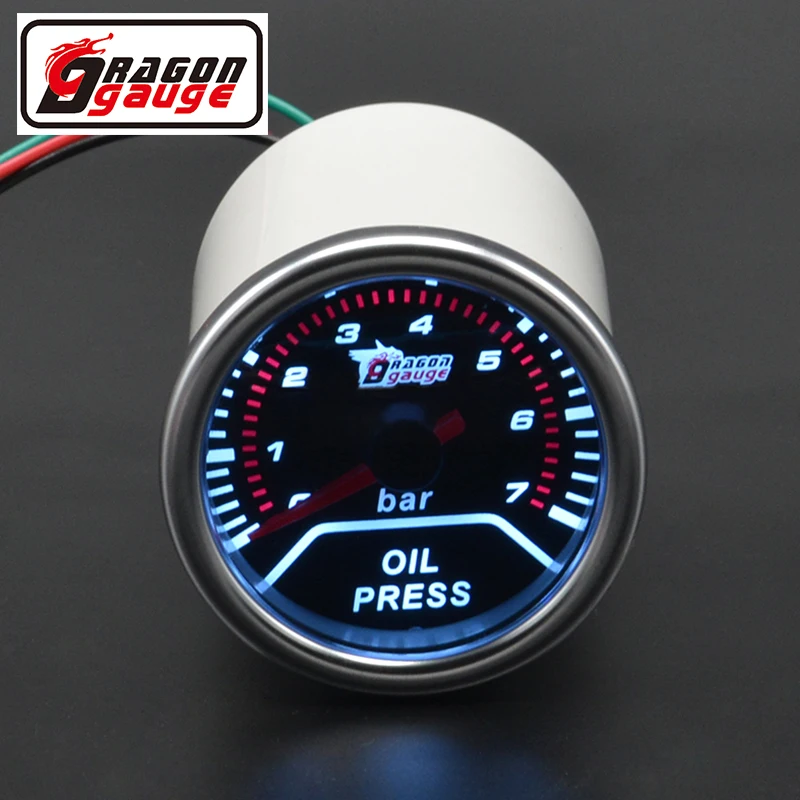 Universal 52mm Smoke White Led backlight Racing Refit meter Car Accessories Analog Scale Oil pressure gauge Car gauge
Universal 52mm Smoke White Led backlight Racing Refit meter Car Accessories Analog Scale Oil pressure gauge Car gauge