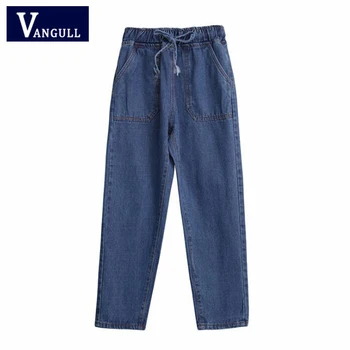 Vangull 2019 Spring Fashion Women's Clothing Solid Loose Women Jeans Elastic High Waist Female Denim Pencil Pants Lace Long Pant
Vangull 2019 Spring Fashion Women's Clothing Solid Loose Women Jeans Elastic High Waist Female Denim Pencil Pants Lace Long Pant