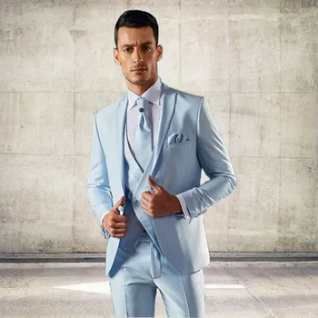 New fashion men's suit three-piece suit (jacket + pants + vest) men's business formal suit wedding groom dress support custom
New fashion men's suit three-piece suit (jacket + pants + vest) men's business formal suit wedding groom dress support custom