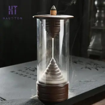 Acrylic Censer Sandalwood Backflow Incense Burner Like Timer Funny Home Decor Aromatherapy Furnace to Purifying Air 
Acrylic Censer Sandalwood Backflow Incense Burner Like Timer Funny Home Decor Aromatherapy Furnace to Purifying Air