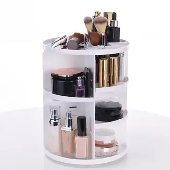 Storage Rack 360° Table Rotary Cosmetics Plastic Receiving Box Skin Care Product Placement Frame Makeup Tools
Storage Rack 360° Table Rotary Cosmetics Plastic Receiving Box Skin Care Product Placement Frame Makeup Tools
