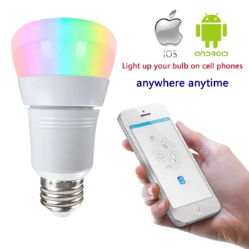 Dimmable LED Bulb Light Bulb E27 8W Smart Home WIFI Bulb RGBW APP Remote Control Works with Amazon Alexa Google Home
Dimmable LED Bulb Light Bulb E27 8W Smart Home WIFI Bulb RGBW APP Remote Control Works with Amazon Alexa Google Home