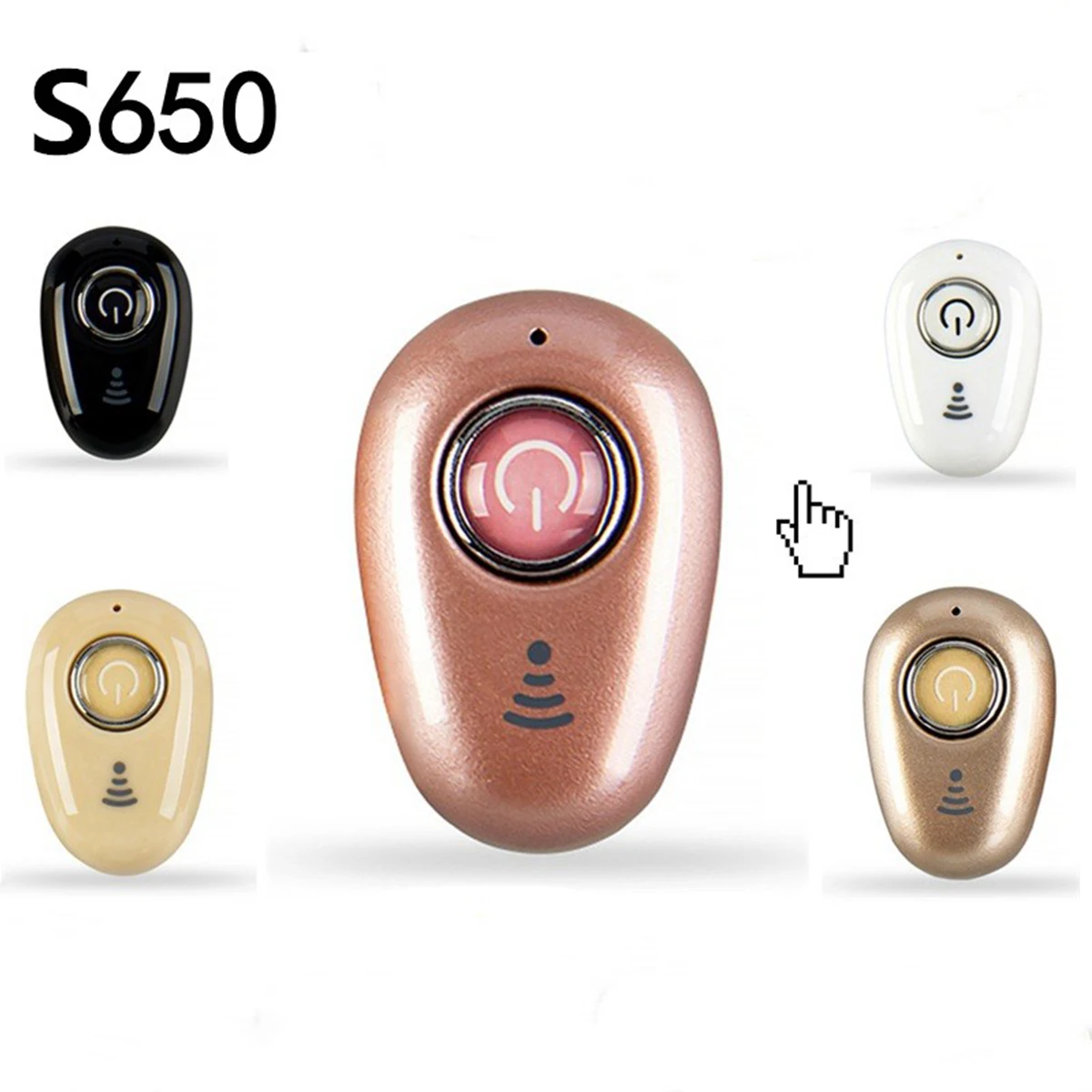 Bluetooth наушники S650 мини беспроводные диапазон работы 10 м шумоподавление микрофон