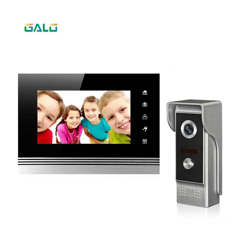 V70Km-M4 wired video doorphone 7" TFT touch buttons and take photo and make memory for villa
V70Km-M4 wired video doorphone 7" TFT touch buttons and take photo and make memory for villa