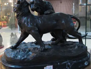 WBY Art Decor Copper Bronze Marble Base Figurine Two Tiger Play Statue Sculpture
WBY Art Decor Copper Bronze Marble Base Figurine Two Tiger Play Statue Sculpture