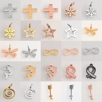 Gold steel Stainless Steel CZ charm Earring Charms Fashion Star Cross Pendants Jewelry Making DIY Bracelet Necklace Accessaries
Gold steel Stainless Steel CZ charm Earring Charms Fashion Star Cross Pendants Jewelry Making DIY Bracelet Necklace Accessaries