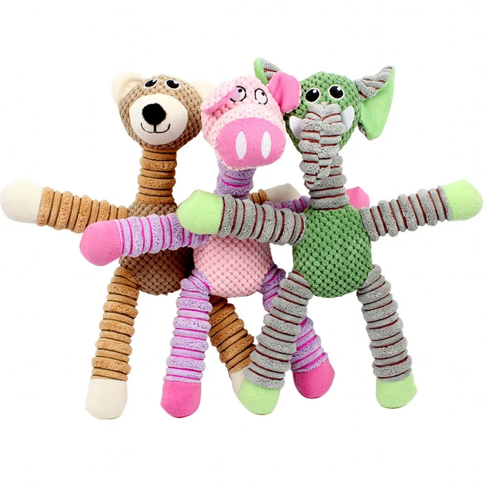 Cute Dog Toys Plush Pet Squeaky Chew Toy For Golden Retriever Large Dogs Funny Pig Elephant Monkey Pets Interactive Training Toy
Cute Dog Toys Plush Pet Squeaky Chew Toy For Golden Retriever Large Dogs Funny Pig Elephant Monkey Pets Interactive Training Toy