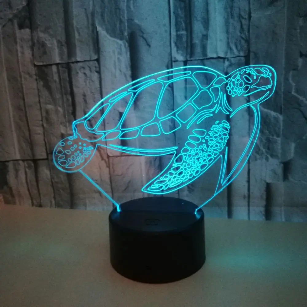 Новый тип красочной 3d-лампы черепахи для животных GiftsSmall Настольная 3d Светодиодная лампа с сенсорным пультом дистанционного управления 3d светильник
Новый тип красочной 3d-лампы черепахи для животных GiftsSmall Настольная 3d Светодиодная лампа с сенсорным пультом дистанционного управления 3d светильник