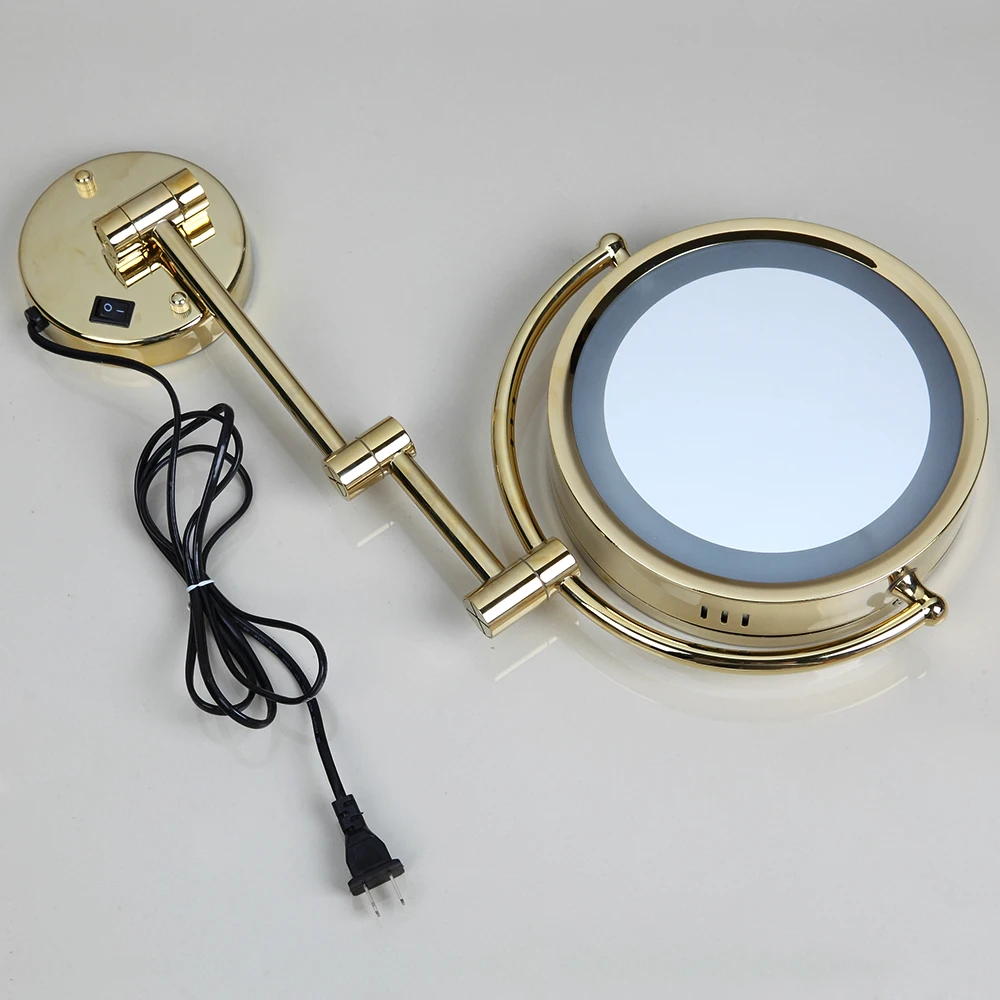 Description Picture 6 of itemKEMAIDI Led Makeup Mirror With Led Light Vanity Cosmetic Magnifying Wall Mirror Bathroom 3x Magnification Shaving Makeup Mirrors