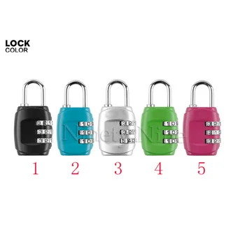 3Pcs GS-031C Lock Travel Smart Combination Locks Resettable 3 Digit Dial Security Password Code Padlock for Suitcase Luggage Bag
3Pcs GS-031C Lock Travel Smart Combination Locks Resettable 3 Digit Dial Security Password Code Padlock for Suitcase Luggage Bag