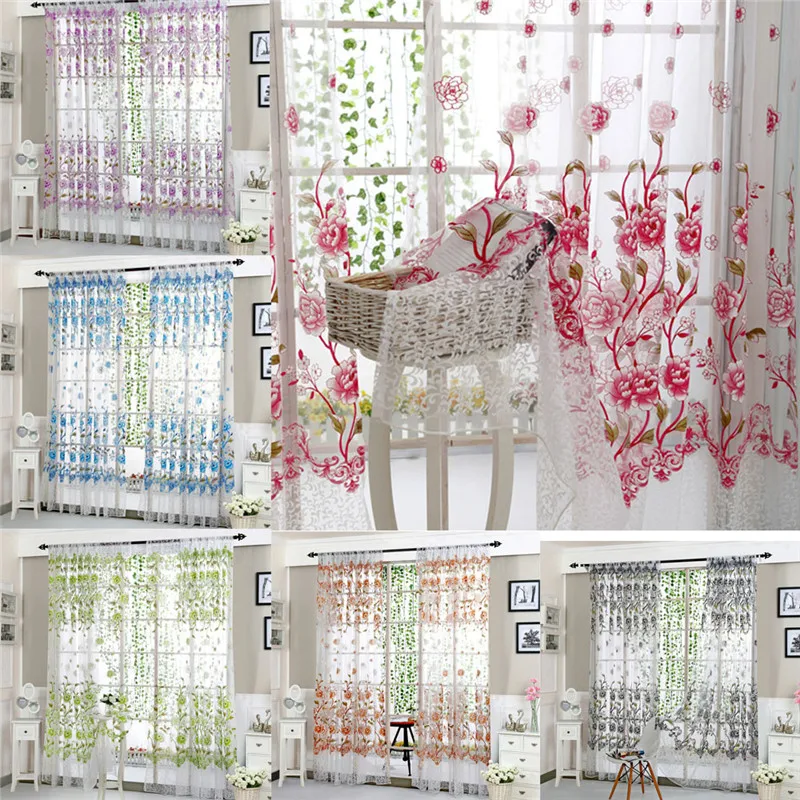 Peony Sheer Curtain Tulle Window Treatment Voile Drape Valance 1 Panel Fabric Home Decoration #0816
Peony Sheer Curtain Tulle Window Treatment Voile Drape Valance 1 Panel Fabric Home Decoration #0816