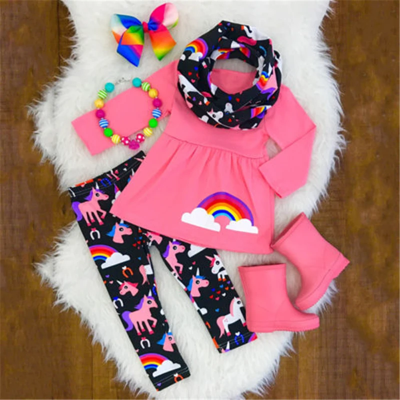 Kids Baby Girl Unicorn Long Sleeve Top Dress + Leggings Pants Clothes Outfit Set Hot New Baby Girl Clothes Rainbow Unicorn Set
Kids Baby Girl Unicorn Long Sleeve Top Dress + Leggings Pants Clothes Outfit Set Hot New Baby Girl Clothes Rainbow Unicorn Set