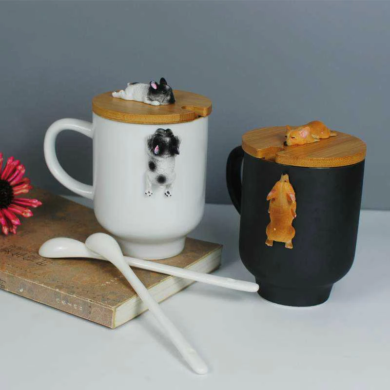 2019 Cartoon 3D Corgi French Bulldog Mugs Cute animal Coffee Mug Tea Water Cups Milk Lemon Drinkware Couple Cup Gift For Friends
2019 Cartoon 3D Corgi French Bulldog Mugs Cute animal Coffee Mug Tea Water Cups Milk Lemon Drinkware Couple Cup Gift For Friends