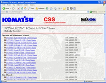 Komatsu CSS Service Hydraulic Cranes & Motor Graders (Galion - Dresser) Shop Manuals
Komatsu CSS Service Hydraulic Cranes & Motor Graders (Galion - Dresser) Shop Manuals