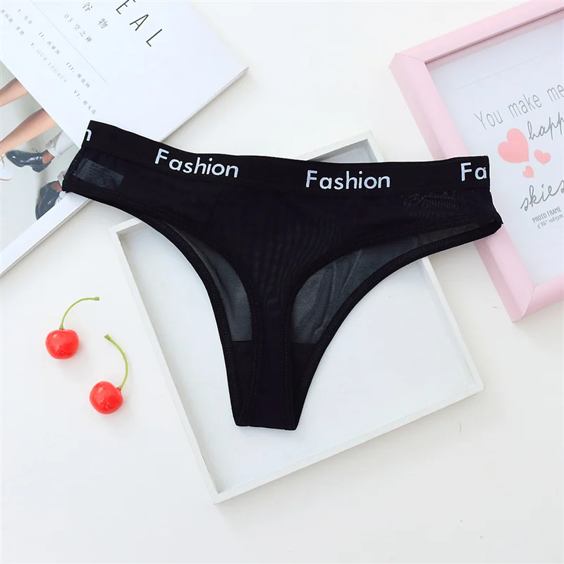 Sexy Ladies Cotton Seamless Panties Women Underwear Lingerie G Thongs String Fashion Low Rise Transparent Briefs 29 (8)