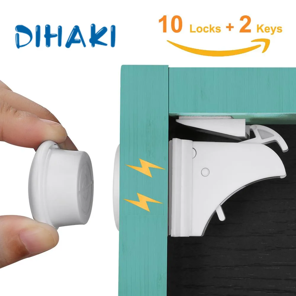 Baby Safety Magnetic Cabinet Locks Set 4/10pcs lock+1/2 key Door Lock Limiter Infant Safety Baby Security Locks
Baby Safety Magnetic Cabinet Locks Set 4/10pcs lock+1/2 key Door Lock Limiter Infant Safety Baby Security Locks