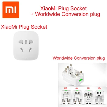 Worldwide Conversion plug +Original Xiaomi Smart Socket Plug WiFi Wireless Remote Socket Adaptor Power on and off with phone
Worldwide Conversion plug +Original Xiaomi Smart Socket Plug WiFi Wireless Remote Socket Adaptor Power on and off with phone