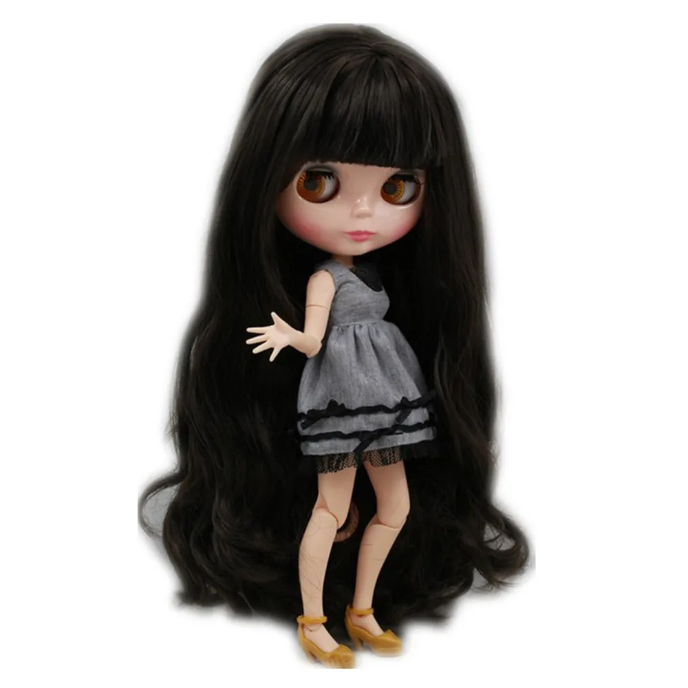Blyth 30cm Nude Doll Black Long Wavy Hair With Bangs Joint Body Natural Skin 1/6 icy bjd Suitable For DIY No.300BL950
Blyth 30cm Nude Doll Black Long Wavy Hair With Bangs Joint Body Natural Skin 1/6 icy bjd Suitable For DIY No.300BL950