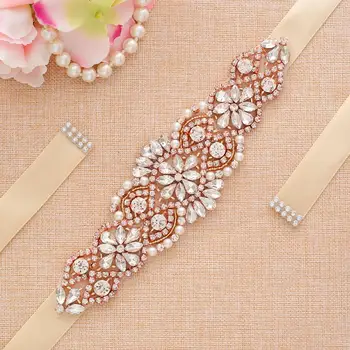 Pearl Rhinestone Wedding Belt Rose Gold Handmade Crystal Bride Dress Belt For Wedding Dress Accessories A104RG
Pearl Rhinestone Wedding Belt Rose Gold Handmade Crystal Bride Dress Belt For Wedding Dress Accessories A104RG